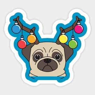 Christmas dog Sticker